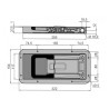 P / L Recessed lock R-27,5 / 16
