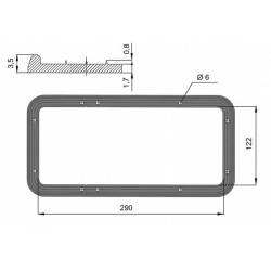 P/L seal for recessed lock