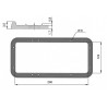 P/L seal for recessed lock