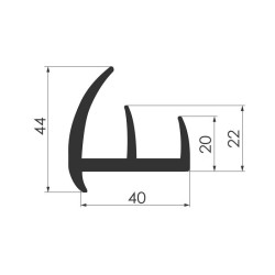 Door seal 40x44