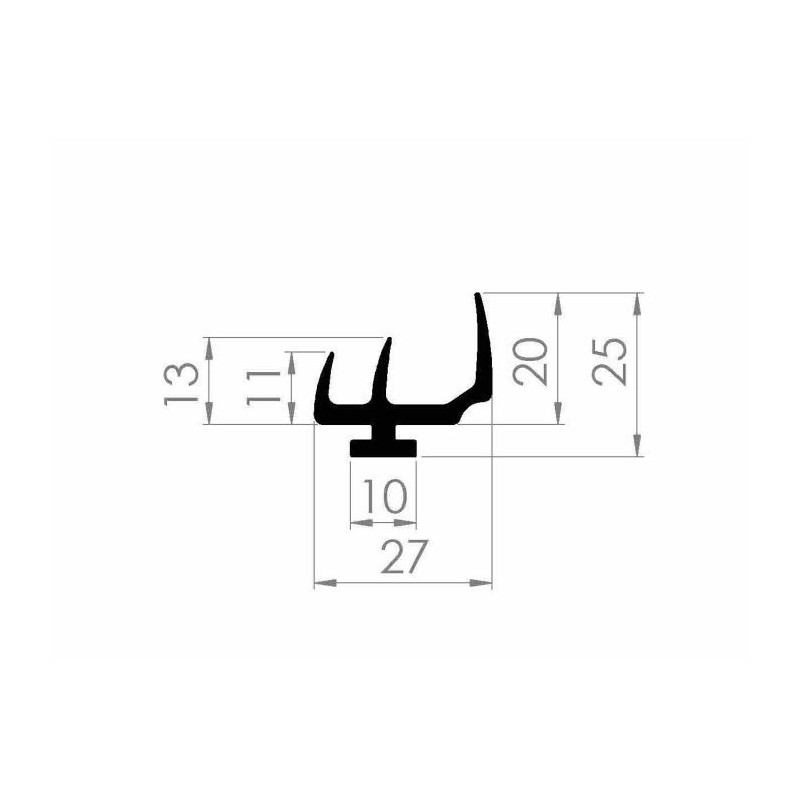 Door seal 7640 / 4,5 m