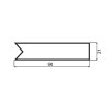 P/L PVC fitting 90 x 21 mm
