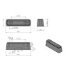 Rubber buffer 197x53x53,5