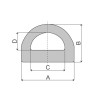 Rubber buffer D 33x46