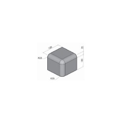 Corner mounting TMT 125 x 125