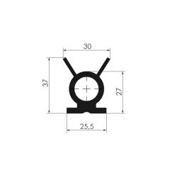 Rear side seal 33x37