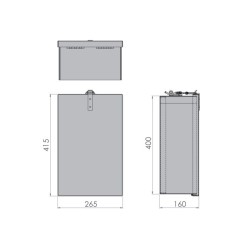 Folding box 250x400x160