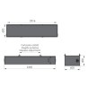 TMT cardboard box 600x400x2450