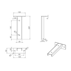 Lower support for L-to-L 720x680
