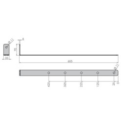 Top support for L-shaped support set