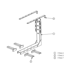 Top support for L-shaped support set