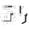 L-support, adjustable for the vehicle