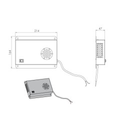 Tööriistakasti kütteseade 200W