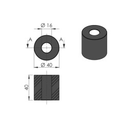 Rubber silencer