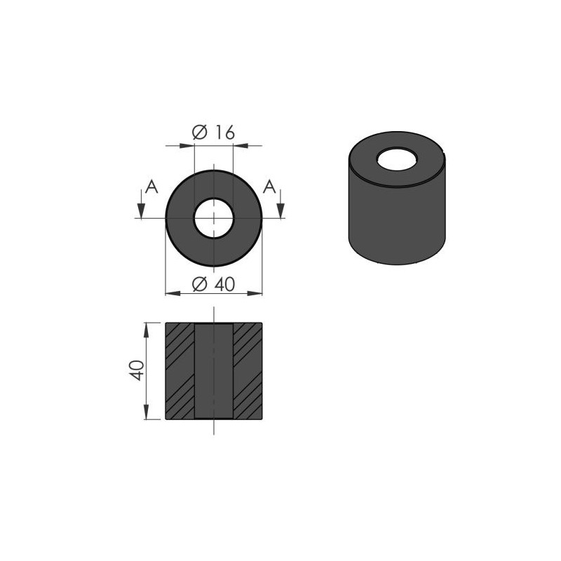 Rubber silencer