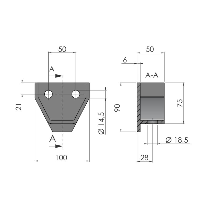 Upper fastening M 743 Upper fastening M 743