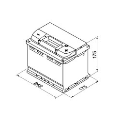 Bosch S4 004 60Ah 540A 242x175x175 -+- veoauto varuosad- Nordparts