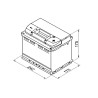 Bosch S4 004 60Ah 540A 242x175x175 -+