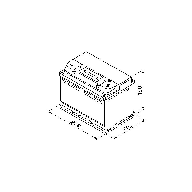 Bosch S4 008 74Ah 680A 278x175x190 -+