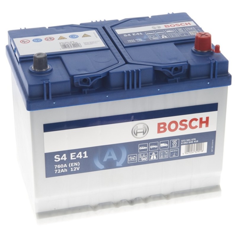 Bosch EFB S4 E41 72Ah 760A 261x175x220-+ Bosch EFB S4 E41 72Ah 760A 261x175x220-+ Bosch EFB S4 E41 72Ah 760A 261x175x220-+ Bosch EFB S4 E41 72Ah 760A 261x175x220-+