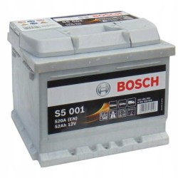 Bosch S5 001 52Ah 520A 207x175x175 -+- veoauto varuosad- Nordparts