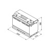 Bosch S5 013 100Ah 830A 353x175x190 -+
