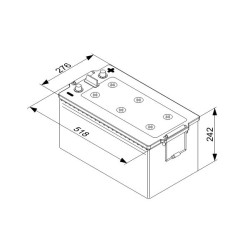 Bosch T5 080 225Ah 1150A 518x276x242+-