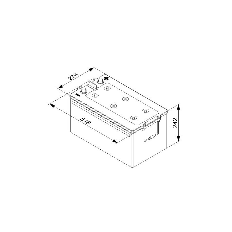 Bosch T5 080 225Ah 1150A 518x276x242+-