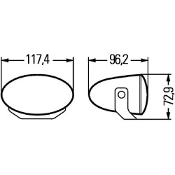 Комплект фар дальнего света Hella FF50 12,5