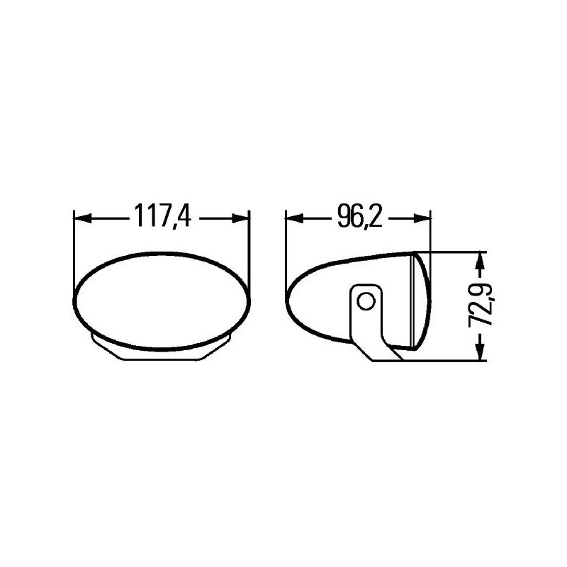 Hella FF50 high beam headlight kit 12,5