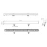 Raamita NUUK LED kaugtuli 530x30mm