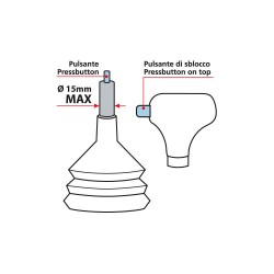 Aluminium, leather automatic gear knob