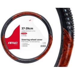 Wheel cover 37-39cm, black imitation wood.