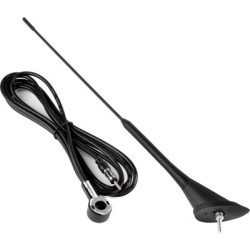 Antenn 40cm, must,3m juhe, M5mm- veoauto varuosad- Nordparts