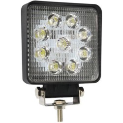 Work light 6 LED, 106*106*32mm, 9-60V, 27W