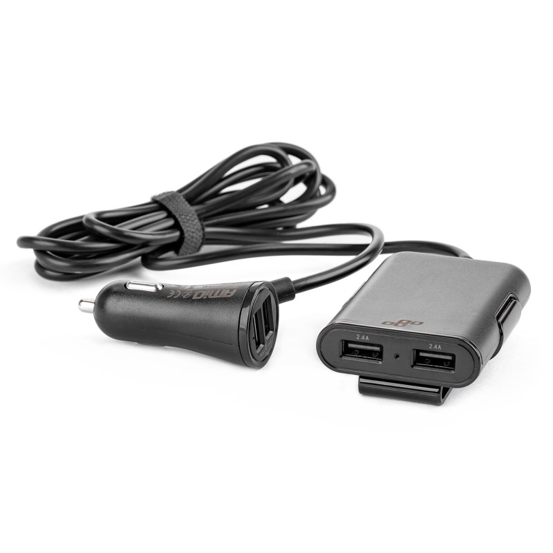 Telefonilaadija ees-tagapool 4*usb,12/24- veoauto varuosad- Nordparts