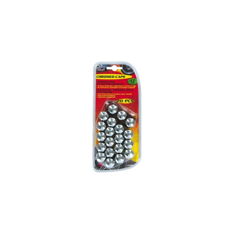 Poldikatted 20tk kroom 17mm