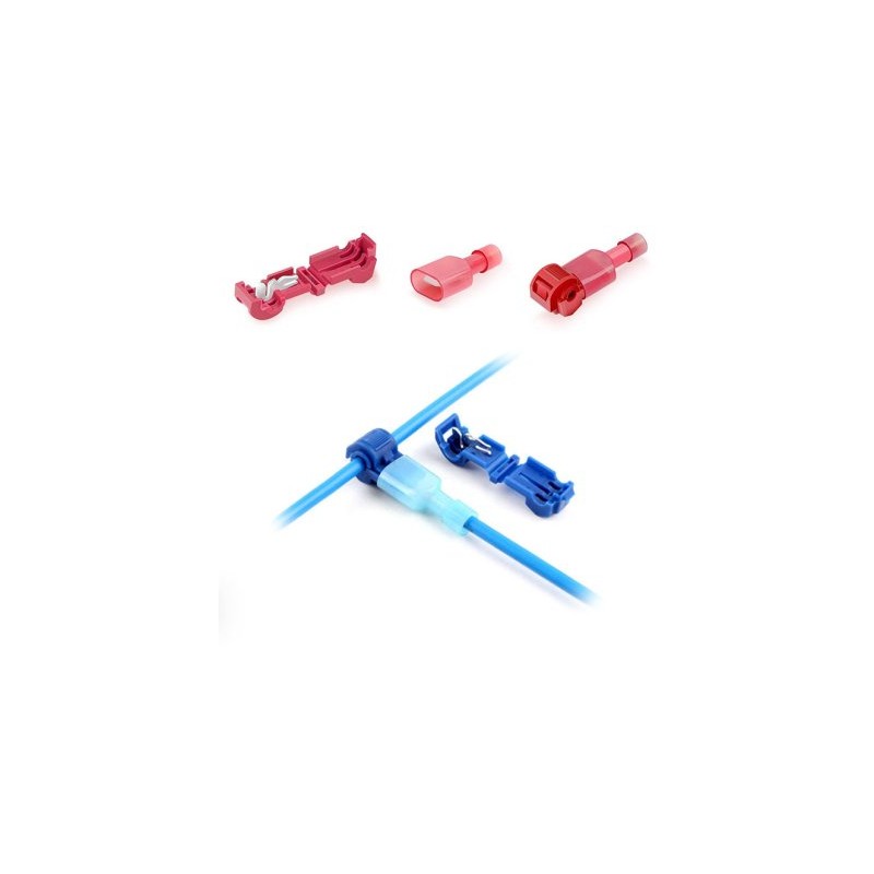 T tüüp kiirühendus 0,5-1mm2,10A,5tk,pun