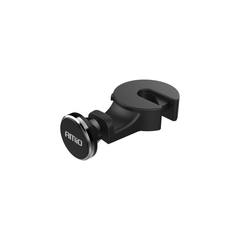Magnetic phone holder for headrest, hook on hook
