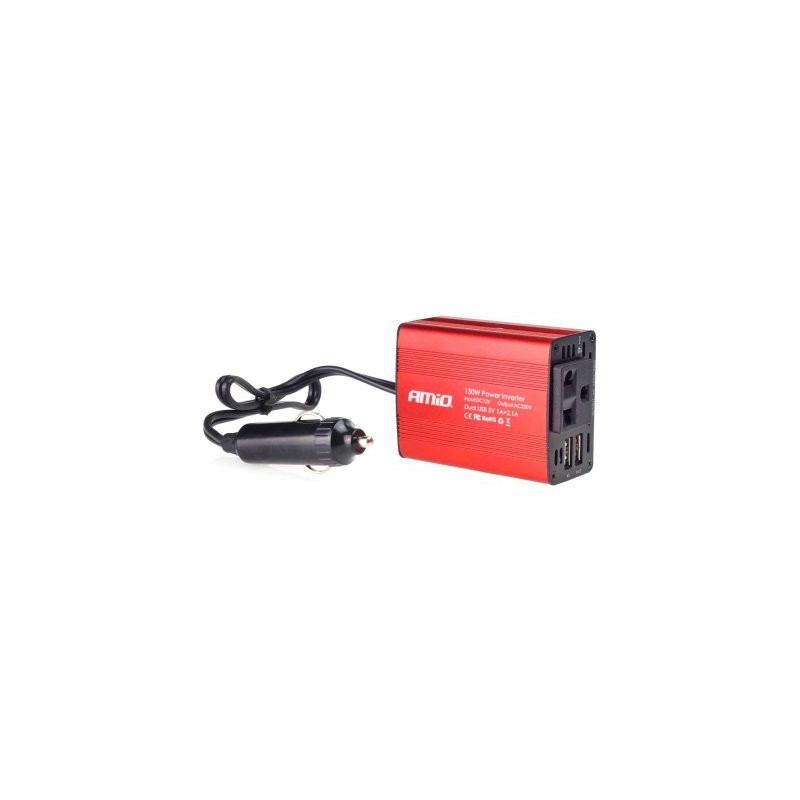 Inverter 12V-230V,150/300W, 2 USB-porti
