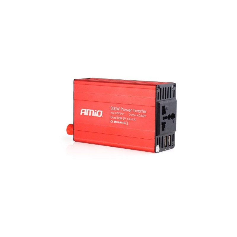 Inverter 24V-230V,300/600W, 2 USB-porti