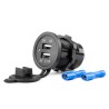 Moisture-proof rapid charger 2x USB, 12-24V