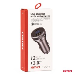 Intelligent car charger 12V/24V, full power
