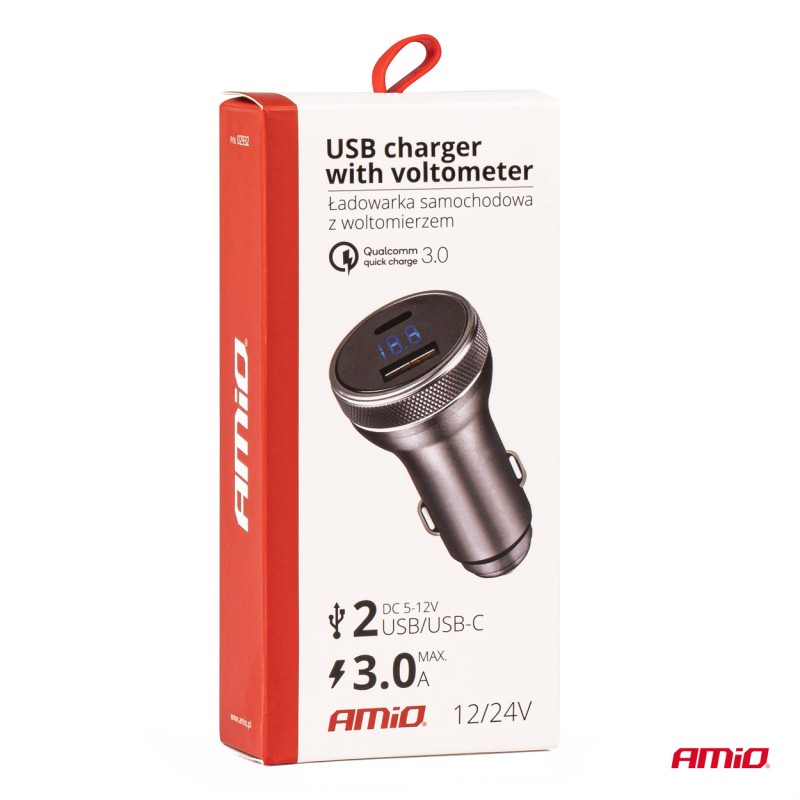 Intelligent car charger 12V/24V, full power Intelligent car charger 12V/24V, full power