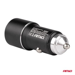 Быстрое зарядное устройство 12/24 В, USB и USB-Cport, 38 Вт