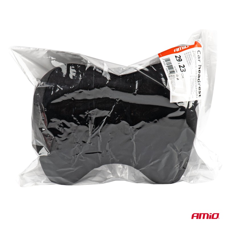 Ergonomic headrest with position memory, black Ergonomic headrest with position memory, black