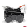 Ergonomic headrest with position memory, black