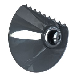 Plastic ice scraper with lozenge shape