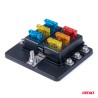 Protective box 6 sockets, 1 mass fixing, 12 pcs.