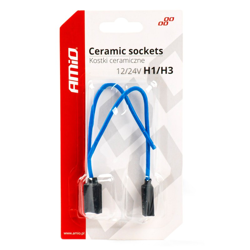 Pear socket 2pcs, 12/24V, socket H1/H3, wire Pear socket 2pcs, 12/24V, socket H1/H3, wire